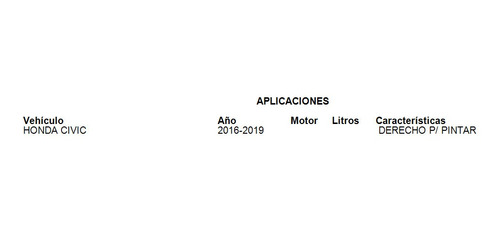 Espejo Retrovisor Derecho Honda Civic 2018 P/ Pintar Tyc Foto 2
