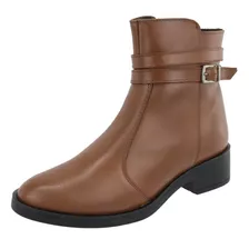 Bota Em Couro Feminina Cano Curto Fivela Tellini Store