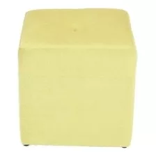 Pouf Cubo Felpa Pistacho / Muebles América