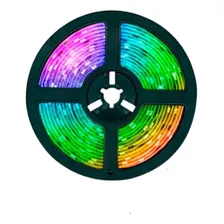 Fita Led Rgb 2835 300 Led 5m Colorida S/silicone + Controle