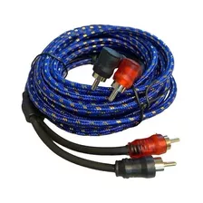 Cable Audio Rca Para Potencia Estereo Woofer 5 Metros