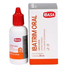 Ibatrim Ibasa 20ml - Antibacteriano Oral Para Cães E Gatos