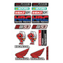 Honda Racing Sport Kit De Stickers Con Resina Planilla Rh05