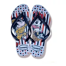 Sandália Chinelo Feminino Estampado Disney Mickey E Minnie