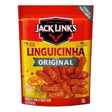 Kit 6 Pc Linguicinha Defumada Original Frango Jack Links 30g