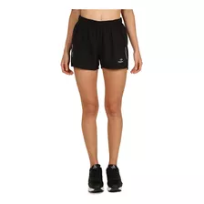 Short Topper Rng Negro Microfibra Con Calza Running Mujer