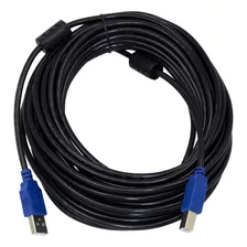 Cable Impresora Usb-a Macho A Usb-b Macho 10m Am/bm-10m