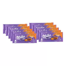 Kit 10 Barras Milka Toffee Caramel 100g Chocolate Importado