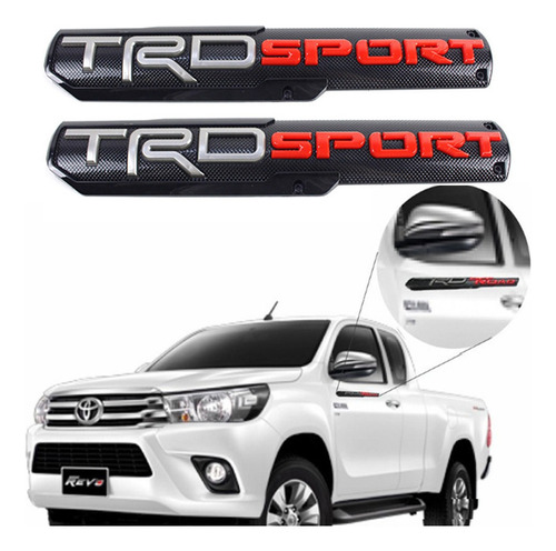 Foto de Emblema De Trd Sport Para Toyota Tacoma, 2 Piezas