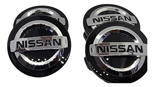 4 Centros Tapa Rin Para Nissan Versa Altima Sentra Maxi 60mm Foto 5