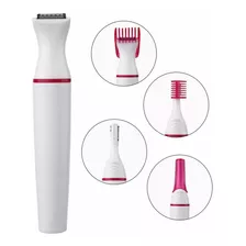 Depilador Mini Portátil Elétrico Depilação Feminina 5 Em 1 Cor Branco 110v/220v