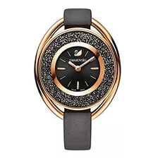 Reloj De Tono Gris Cristalino Ovalado Swarovski Para Mujer 5