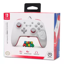 Mando Pro Powera Con Cable Nintendo Switch Mario White