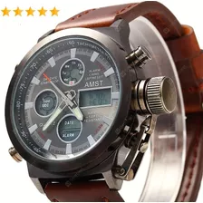 Reloj Hombre Militar Amst Importado