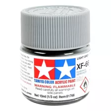 Tinta Acrílica Mini Xf-66 Cinza Claro (10 Ml) - Tamiya 81766