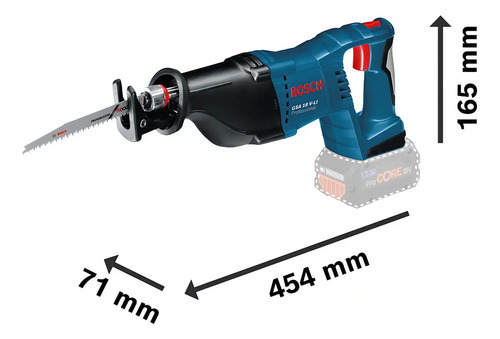 Sierra Sable Inalambrica Bosch Gsa 18v-li Sin Bateria