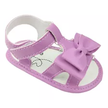 Sandália Clássica Mini Lilás Bebê Conforto Qualidade