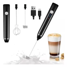 Batidor Espumador De Leche Cafe Huevos Recargable Usb Clic