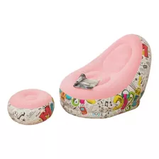 Sofa Sillon Inflable Ultra Cómodo Tipo Puf Con Posapies