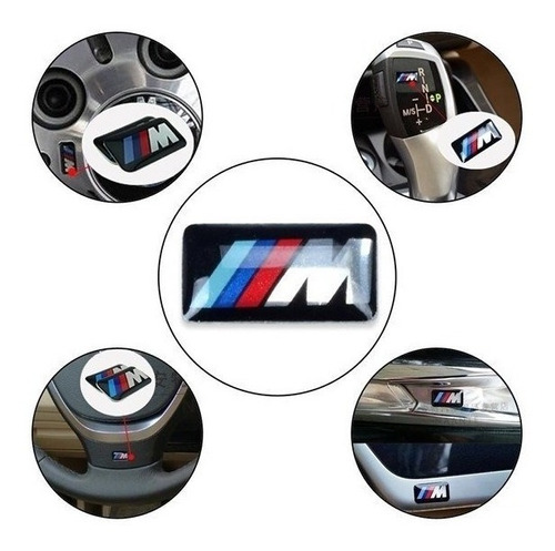 1 Emblema Bmw M Para Rines O Timon Valor 1 Unidad Foto 2