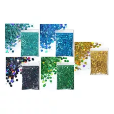 50g Glitter Flocado Holográfico Decoração De Unha Resina