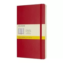 Caderno Moleskine Clássico Vermelho Capa Flex Quadriculado G