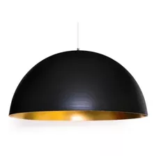 Lampara Colgante Campana Resina 80 Cms Perfecta Negra E27