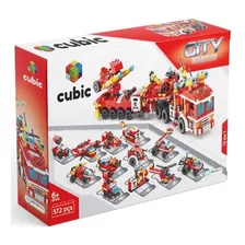 Cubic City Bombeiro Resgate Multkids 572 Peças -br1094