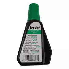 Tinta Para Sellos Trodat 7011 28 Ml Color Verde