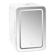Mini Refrigerador Chefman 6 Litros Color Blanco Con Espejo
