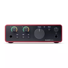 Interfaz De Audio Focusrite Scarlett Solo 4ta Gen.