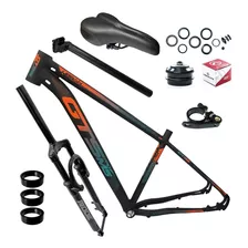 Kit Quadro De Bicicleta Gts Prom5 Aro 29+suspensão+peças Mtb