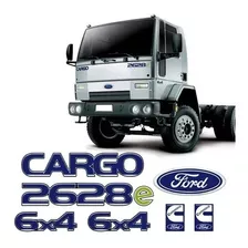 Kit Adesivo Caminhão Ford Cargo 2628e 6x4 Cummins Poliéster