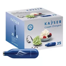 Cargas De Chantilly N2o P/sifon Crema Kayser X25 (igual Isi)