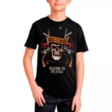 Camiseta Infantil Guns N' Roses Clássica 80's Axl Rose