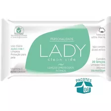 Lenços Íntimos Personalidade Lady Clean Side - 06x20 Un.