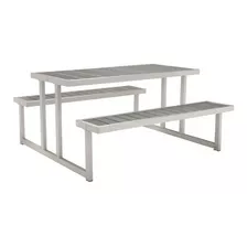 Mesa De Picnic Para Jardin Modelo Cuomo - Gris Këssa Muebles