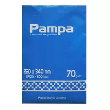 Resma Oficio Pampa 22x34 70 Grs Blanco Ret