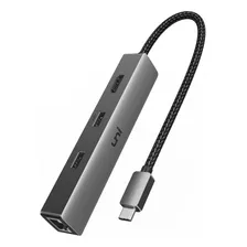 Hub Usb C 6 En 1, Adaptador Multipuerto Usb-c Uni [compatibl