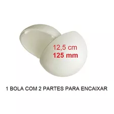 Bola Bolinha Isopor 125mm 12,5cm Branco De Encaixe C/1 Un Cor Branca