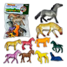 Cavalo Fazenda Animal Borracha Brinquedo Cavalos Miniatura