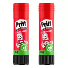 Kit 2 Colas Pritt Bastão 40g Henkel Escolar 