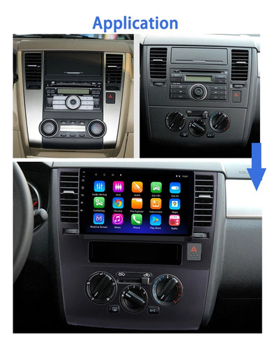 Nissan Tiida 04-13 Versa 07-11 Android Carplay Radio Gps Usb Foto 4