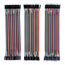 Cable Dupont Multicolor De 40 Pines Macho A Hembra (120 U)