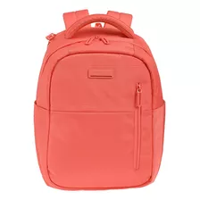 Mochila American Tourister New Highway 3at Color Coral Claro Diseño De La Tela Liso