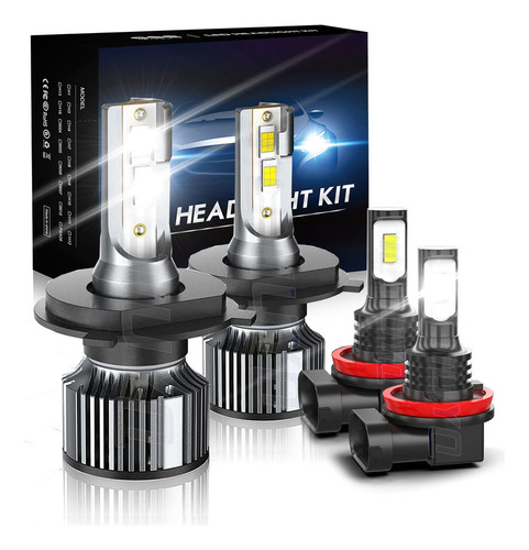 Foto de 30000lm Kit Focos Led 9003 H4 H11 Haz Alto Y Bajo Para Kia