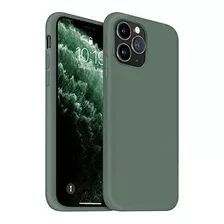 Funda Ouxul Silicone Para iPhone 11 Pro Max Verde