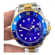 Relogio Submariner Misto Com Azul Rolex