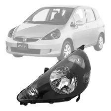 Farol Honda Fit 2003/2006 Lado Esquerdo Mascara Negra