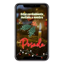 Tarjeta Digital Navidad Posada Navideña Video Y Musica